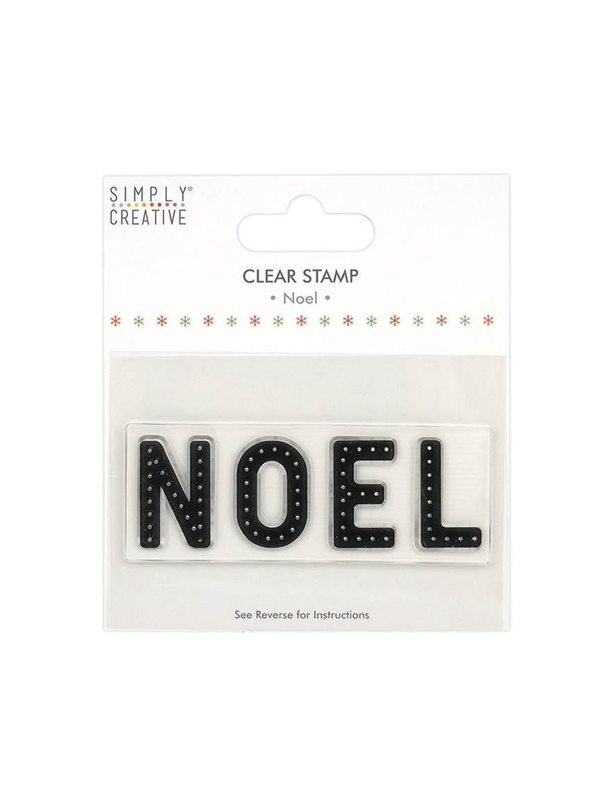 Tampon transparent texte"Noël" SIMPLY CREATIVE