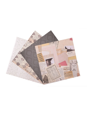 Bloc de 36 feuilles recto verso DCWV Vintage memories