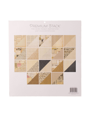 Bloc de 36 feuilles recto verso DCWV Vintage memories